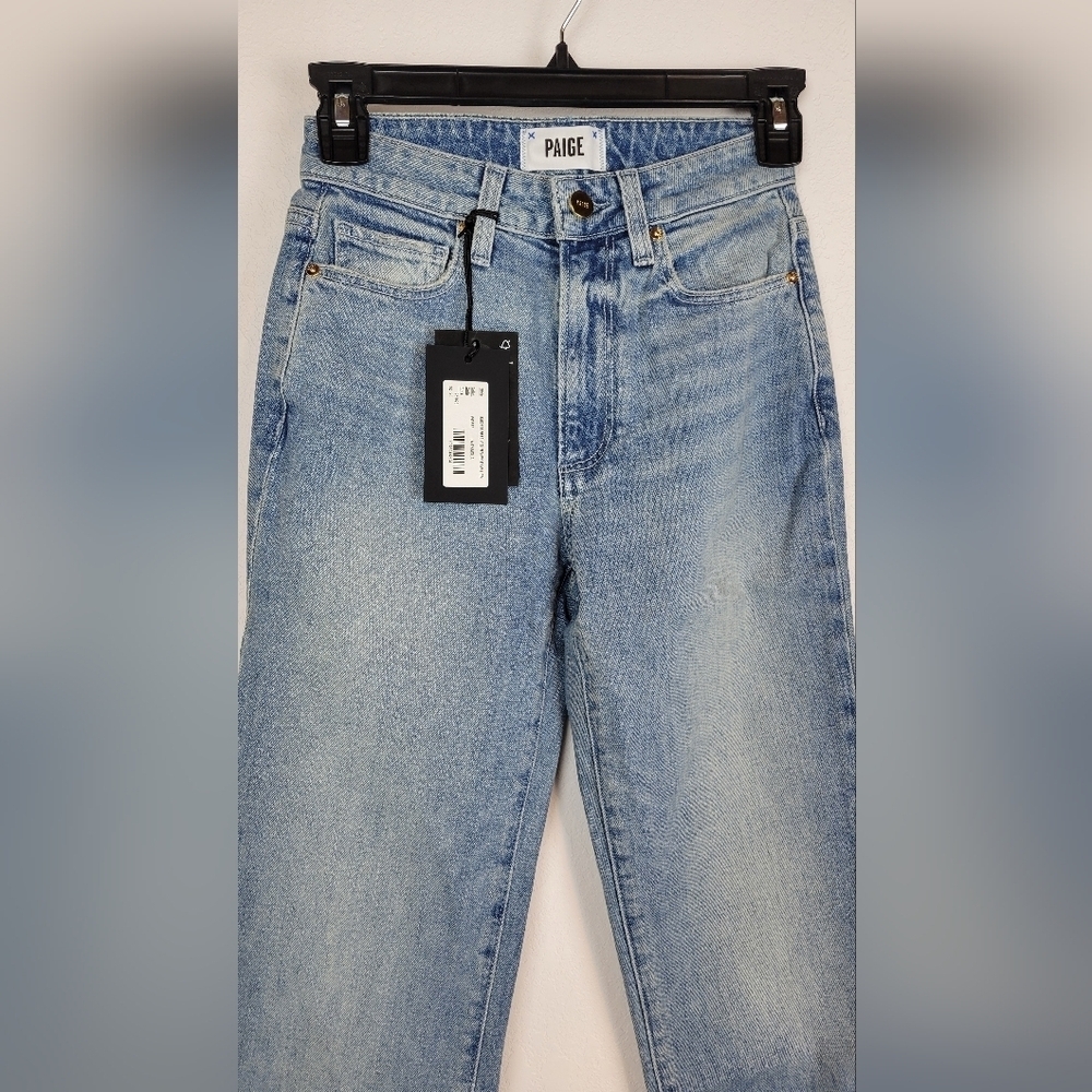 NWT PAIGE Courtney Raw Hem Vintage Denim In La Rambla Wash Size 23 - Picture 6 of 13